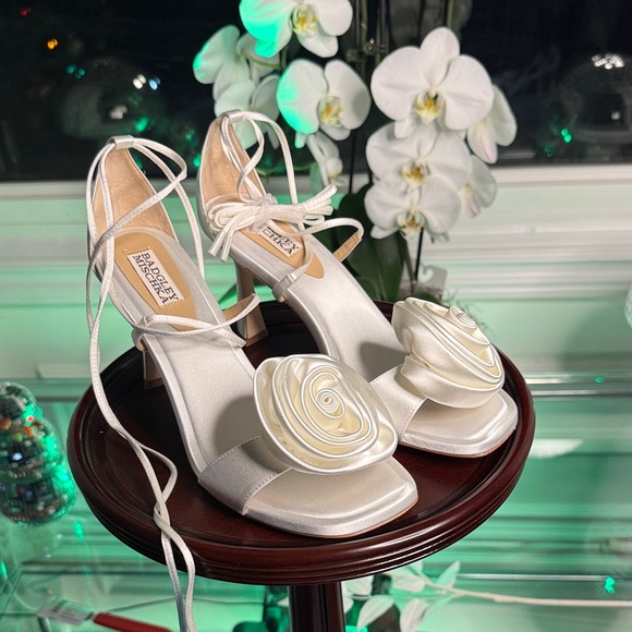 Badgley Mischka Janelle Ankle Tie Sandals - Picture 8 of 14